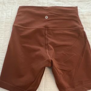 Lululemon copper bike shorts